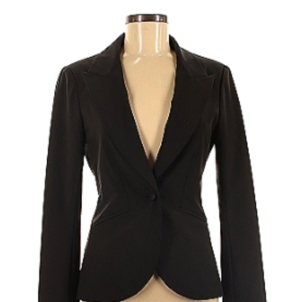 Elizabeth and James Black Blazer Size Large